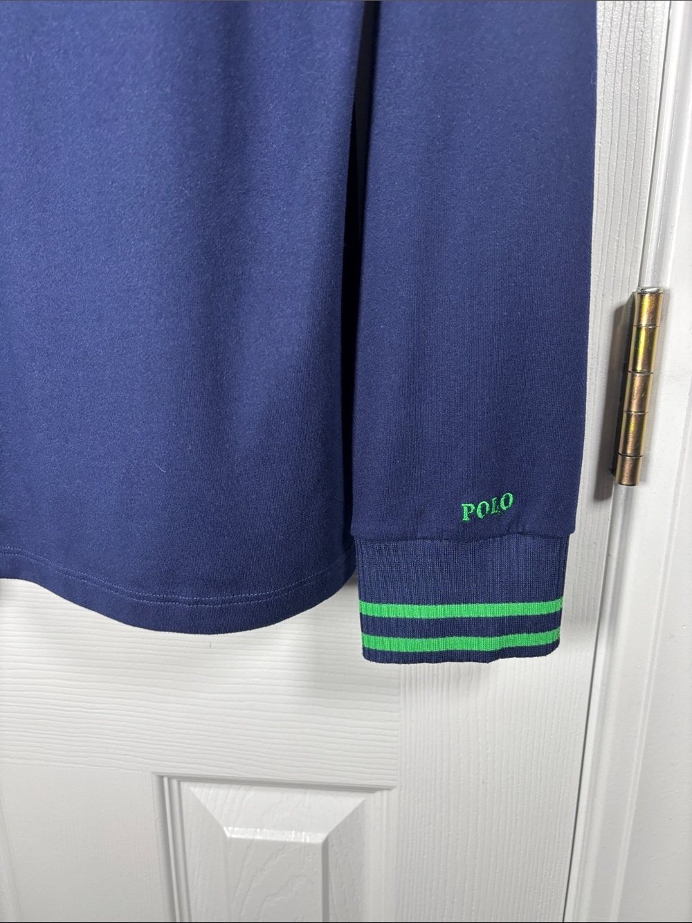 Polo Golf Ralph Lauren Extreme Jersey French Navy Womens Golf Pullover Top Large - Picture 8 of 8